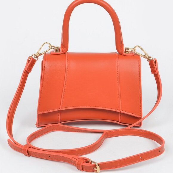 Faux Leather Top Handle Bag - Picture 2 of 7